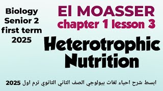 Biology 2nd secondary first term Heterotrophic Nutrition [upl. by Avrit]