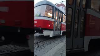 Odjezd zalozni tramvaje K2P a tramvaje kt8d5n2 1704 [upl. by Brest]