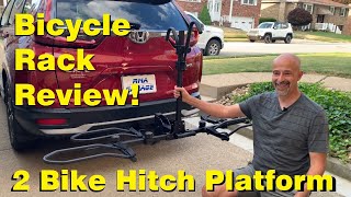 Platform Style Hitch Mount Bike Rack 2 Bikes  Leader Accessories  Product Review [upl. by Stormi]