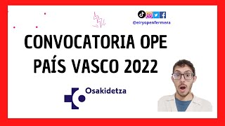 OPE OSAKIDETZA PAÍS VASCO [upl. by Gannon600]