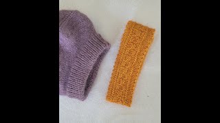 Doppelt gestricktes geschlossenes Bündchen für Mütze oder als Stirnband zu verwenden [upl. by Waylon539]