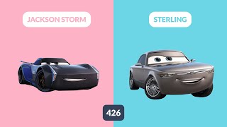 McQueen amp Card  Lets Play With Lightning McQueen Jackson Storm Sterling Sally Carrera [upl. by Nylasor169]