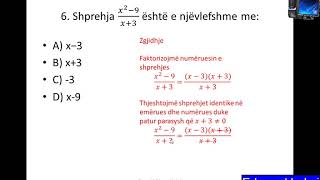 Konsultime per provimet e lirimit pjesa 1 Lenda Matematike Klasa 9 [upl. by Yhtrod]