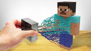 I Built Minecraft using Magnets IRL [upl. by Leay696]