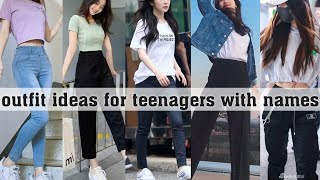 outfit ideas for teenagers with namesTHE TRENDY GIRL [upl. by Noman561]