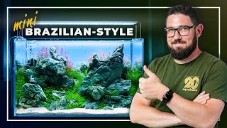 How to Create a Stunning BrazilianStyle Planted Aquarium in a Small Tank  Aquascaping Tutorial [upl. by Anselm183]