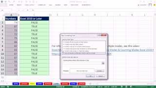 Excel Magic Trick 1045 Conditionally Format Multiple Modes in a Column Excel 2010 or Later [upl. by Learsi]