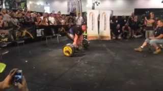 Benedikt Magnusson Strongman Deadlift World Record 445kg 2014 [upl. by Hartwell]