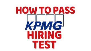 How to Pass KPMG IQ and Aptitude Hiring Test [upl. by Missy]