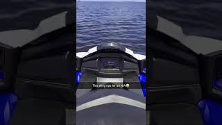 2024 Yamaha VX cruiser HO 19 top speed with 1 passenger in choppy water 2024vx yamaha19 19ho [upl. by Kelda738]