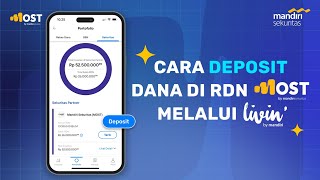 Cara Deposit Dana Di RDN MOST Melalui Livin [upl. by Ahsratan]