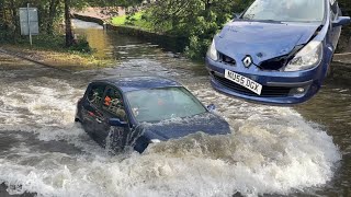 Rufford Ford FLOOD and a CRASH  part 121 [upl. by Krisha]