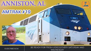 Amtrak Crescent 19 Anniston AL train [upl. by Millda192]