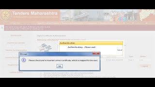 Fixed Please check you have inserted correct certificate error in e tender e Procurement [upl. by Vigor818]