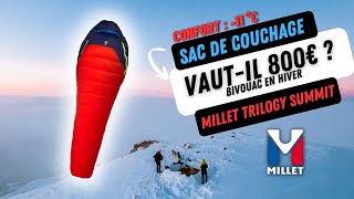 LE MEILLEUR SAC DE COUCHAGE pour lHIVER  MILLET TRILOGY SUMMIT vautil vraiment 800€ [upl. by Julienne627]