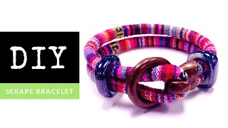 How To Make a Serape Bracelet DIY [upl. by Ahsiki]