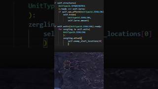 Coding a Python Zerg Rush AI in less than 100 secs [upl. by Sierra]