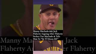 Flaherty amp Machado Arguing After Flaherty Strikes Out Machado amp Tells Him to “Sit Tf down Mf” [upl. by Ahsad]