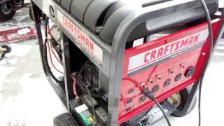 craftsman 8000 watt generator [upl. by Nnylav636]