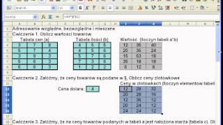 LibreOffice arkusz kalkulacyjny  adresowanie [upl. by Natalia]