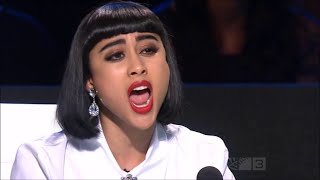 Natalia Kills critiques X Factor performance [upl. by Einned]