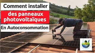 🇫🇷 COMMENT INSTALLER DES PANNEAUX SOLAIRES EN AUTOCONSOMMATION☀️🫶🌞🌏 [upl. by Raimondo]