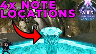 All Aberration 4x Explorer Note Locations Ark Ascended [upl. by Azeria]