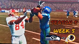 MADDEN 08 REDSKINS SEASON 5 WEEK 5 VS SEAHAWKS [upl. by Tallou]