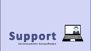 Support Seriennummer des Laptops herausfinden [upl. by Nyleda]