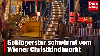 Schlagerstar schwärmt vom Wiener Christkindlmarkt  kronetv NEWS [upl. by Marsiella]