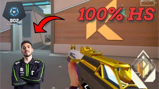 This is Perfect Crosshair Placement 100 HS  Valorant 2024 VISUAL [upl. by Cini]