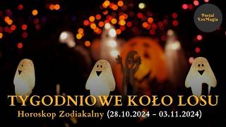 Tygodniowe Koło Losu 28102024  03112024 kartadnia horoskop [upl. by Coney]