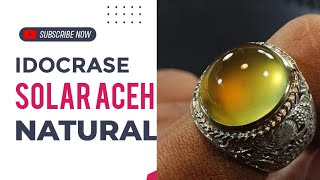 IDOCRASE SOLAR ACEH  agate  gemstones  precious stones jade  ring stone [upl. by Helge]