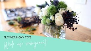 How To Arrange Flowers Perfectly in a Wide Rectangular Vase [upl. by Everrs606]