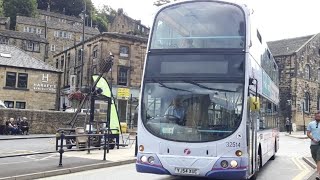 YJ54 XUC 32514 Volvo B7TL Wright Eclipse Gemini First Huddersfield working 316 to Huddersfield [upl. by Elehcar]