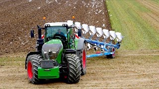 Fendt 1050 vario  8 furrow Lemken Diamant 11 OnLand Plowing  KMWP  Pflügen [upl. by Vogel]