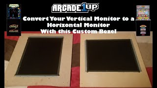 Arcade1up Vertical Monitor Converted to Horizontal Monitor with this Bezel [upl. by Narag682]