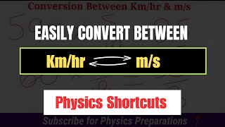 How To Convert Kmhr to ms Within Seconds  Easy Trick 🔥 [upl. by Ennaesor]