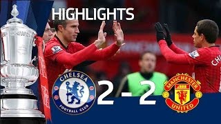 Manchester United vs Chelsea 22 official goals and highlights FA Cup Sixth Round  FATV [upl. by Weidman]