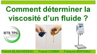 Comment déterminer la viscosité dun fluide  BTS TPIL [upl. by Bradan]