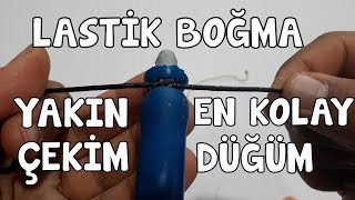 En Kolay Lastik Boğma DüğümüYakın Çekim  İp Palamut Aparatı  How To Make Speargun Rubbers [upl. by Aicilaanna]