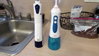 VAVA cordless Water Flosser vs cordless Waterpik [upl. by Orban]