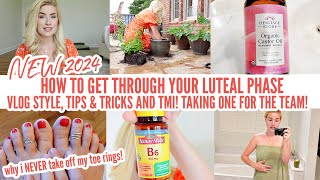 HOW TO GET THROUGH LUTEAL PHASE  TMI  TIPS amp TRICKS VLOG  CASTOR OIL  CLEANING MOTIVATION [upl. by Blatt]