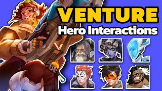 VENTURE  New Voice Line Hero Interactions Overwatch 2 Season 10 [upl. by Jenkins]