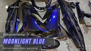 REPAINT YAMAHA MX KING 🔴 WARNA SEJUTA UMAT MOONLIGHT BLUE ‼️ [upl. by Dewain]