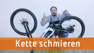 Kette schmieren am Fahrrad  so geht es richtig [upl. by Aicnelav]