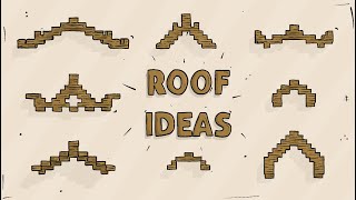 Roof Ideas Tutorial Minecraft Build [upl. by Weinstock]