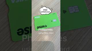 wisecard freewithdrawal philippines travel travelcard debitcard shorts [upl. by Llehcal]