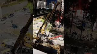 Liebherr LTM 150081  Mobile Crane  Crane Accident Job shorts viral [upl. by Eseilenna]