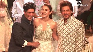 Shahrukh Khan amp Anushka Sharmas Ramp Walk For Manish Malhotras Fashion Show  Mijwan [upl. by Ever]